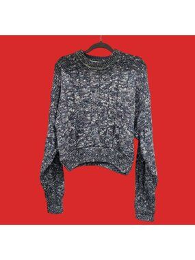 Vintage Geoffrey Beene Blue Textured Knit Sweater Large